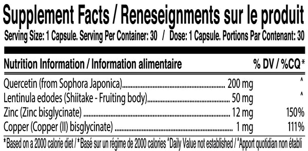 Vitatree Zinc Plus Quercetin