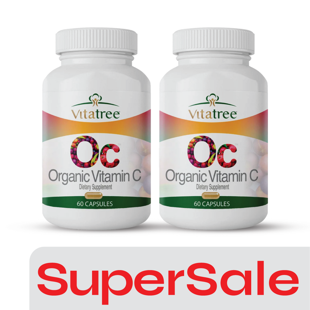 Organic Vitamin C 2 Bottle Offer - Super Sale